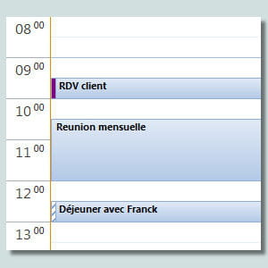 un agenda bien utilisé vous évite de rater des rendez-vous.