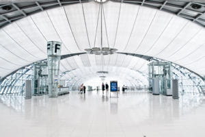une vue de l'aéroport de bangkok.