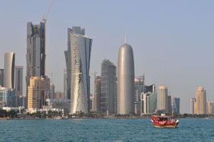 une vue de doha.