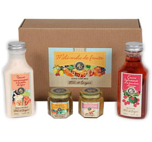le coffret 'méli-mélo de fruits', avec quatre produits, est vendu 39,99 euros