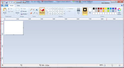 le ruban s'étend à paint et aux autres applications windows.