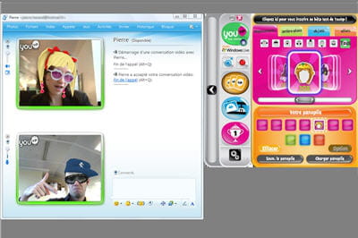 equipez-vous d'une webcam et vous pourrez jouir de cette application amusante !