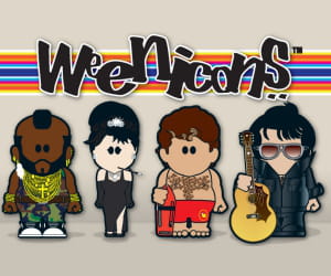 les weenicons sont des mini caricatures sur le thème de la culture pop.