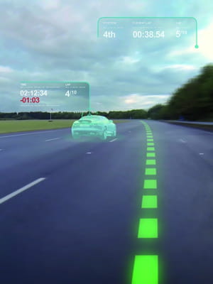 le prototype de pare-brise virtuel dévoilé par jaguar land rover permet au