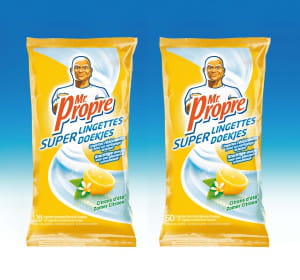 les lingettes au citron mr propre ont été les premières à être lancées au rayon