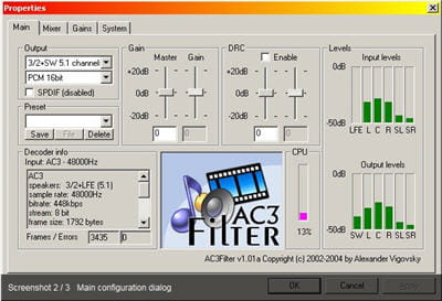 copie d'écran du logiciel disponible sur sourceforge.
