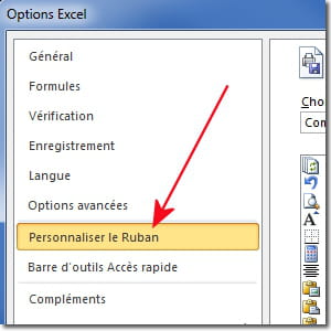 personnaliser excel.