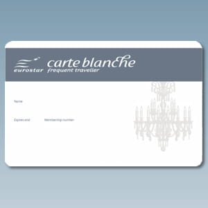 la carte blanche frequent traveller d'eurostar.
