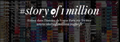 pour fêter son million de followers, vogue paris lance une grande opération sur