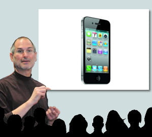 les slides de steve jobes comprennent des images.