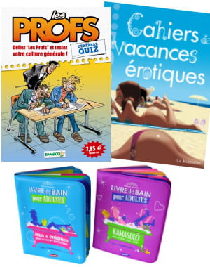 version bd, érotique, ou livres imperméables : des cahiers de vacances