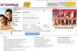 capture d'écran amoureux.com