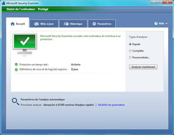 capture d'écran du logiciel