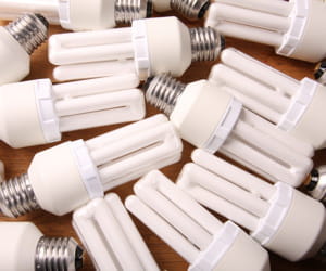 le recyclage des ampoules.