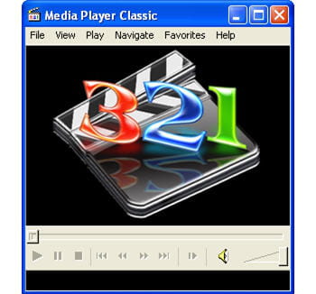 l'interface minimaliste de media player classic.