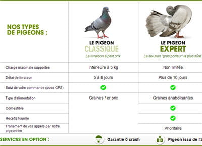 les pigeons livreurs de ldlc
