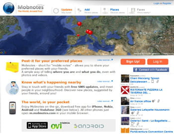 mobnotes est un réseau social mobile géolocalisé