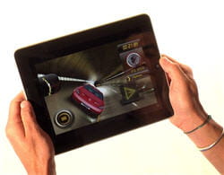 les footballeurs ont reçu un ipad contenant une simulation de course.