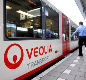 un train veolia.