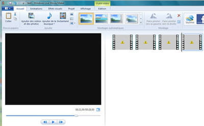impatient, j'importe mes 4 vidéos de ma caméra et ... ben non en fait.