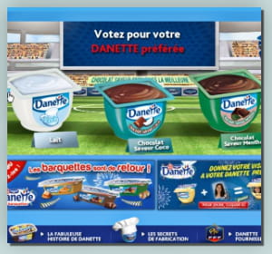 l'opération 'votez pour votre danette préférée' réunit chaque année des millions