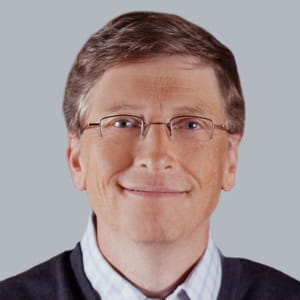 bill gates, fondateur de microsoft.