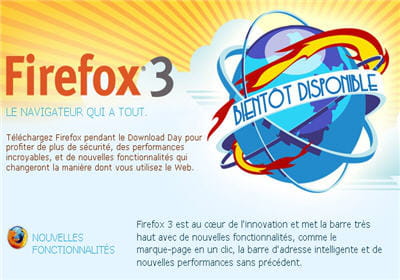 lancement de firefox 3