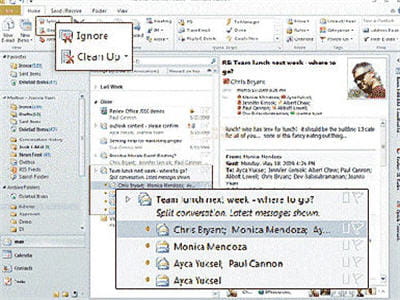 avec outlook social connector, il est possibile d'obtenir des informations