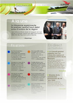 le conseil général de la mayenne s'est aperçu que le taux d'ouverture de sa