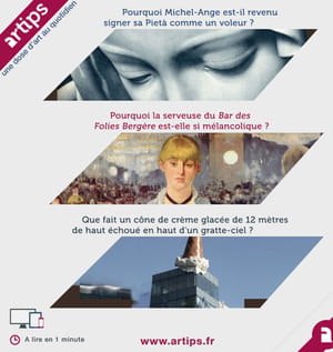 artips envoie des anecdotes décalées sur des œuvres d'art.