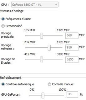ne changer les fréquences de sa carte graphique qu'avec modération