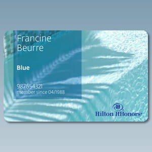 la carte hhonnors de hilton.