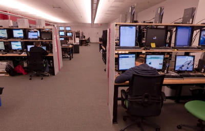 le centre de test mis en place par atos origin à l'occasion des jo.