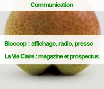 une affiche de la campagne biocoop : 'notre bio n'a rien à cacher'.