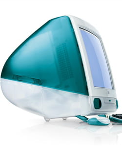 une couleur emblématique pour le premier imac d'apple.