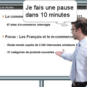 pensez-aussi au confort de votre auditoire.