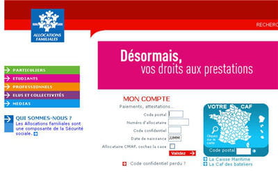 le site de la caf