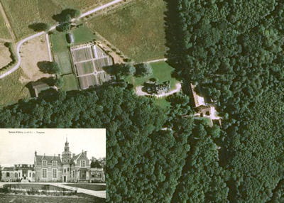 une vue aérienne du château de frogère.