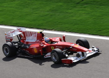 la ferrari d'alonso au grand prix du bahreïn.