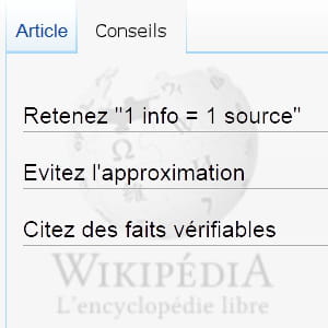 la 'vérifiabilité' des informations est principes de wikipédia.