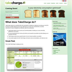 la page d'accueil de charge ventures