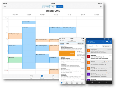 outlook for ios and android