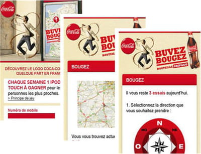 visuels du site événementiel dédié à l'opération mobile on the go.