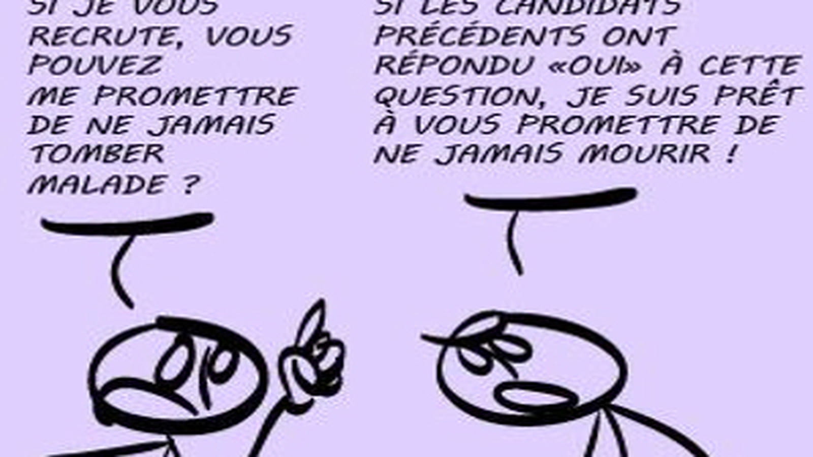 Ne pas être malade