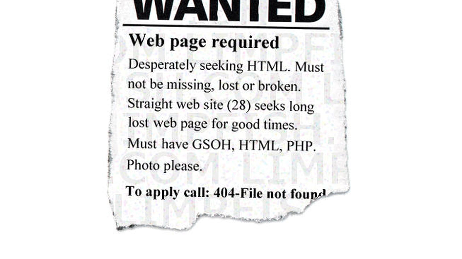 Avis de recherche