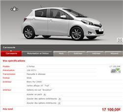 configurateur de toyota
