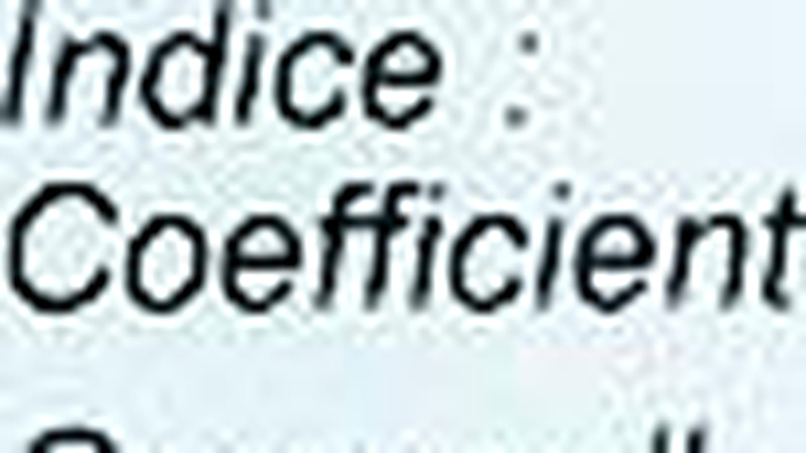 Coefficients