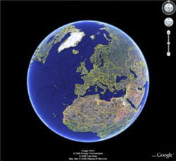 le produit google earth a été développé par la société keyhole, rachetée par