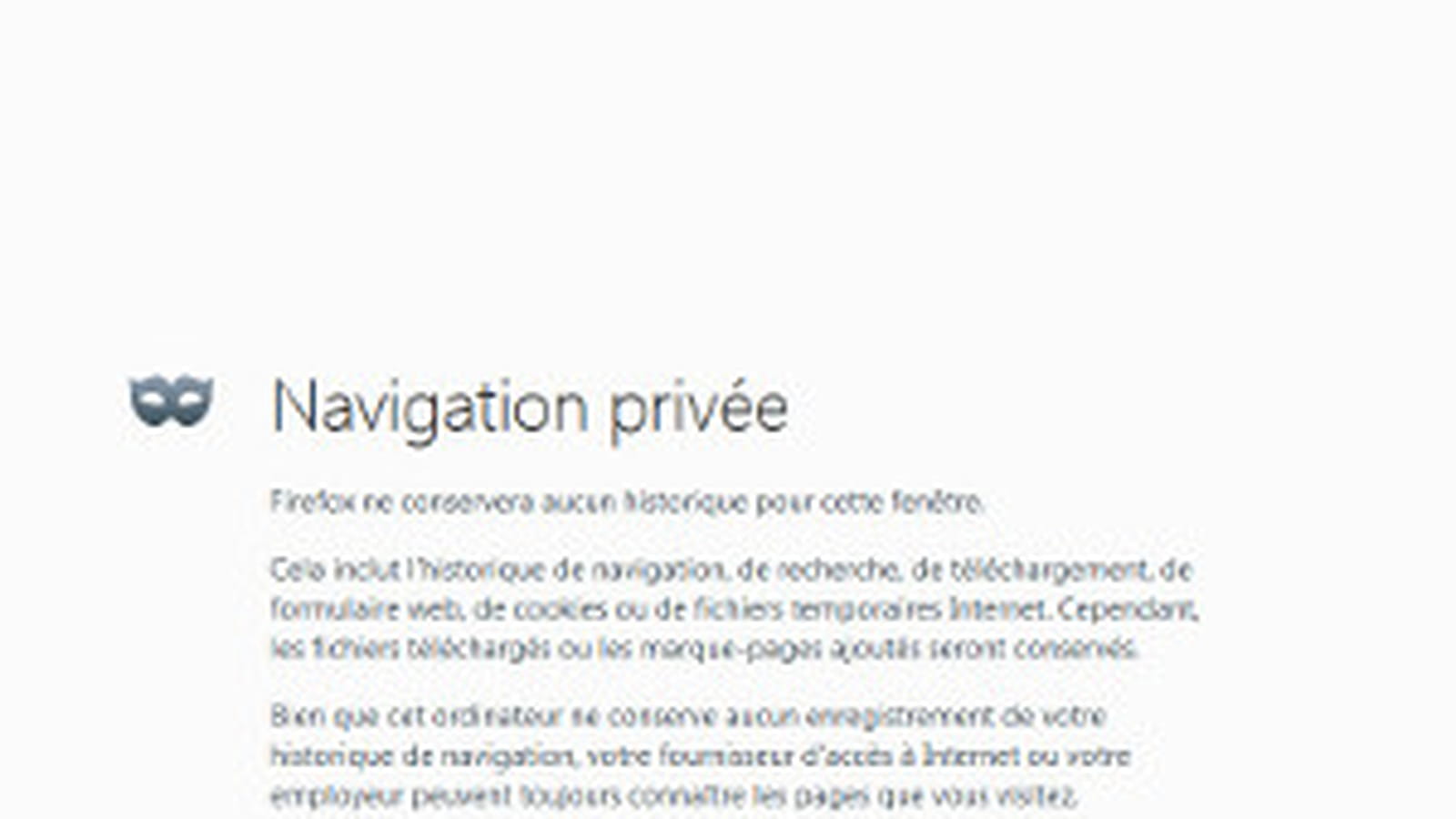 La navigation privée