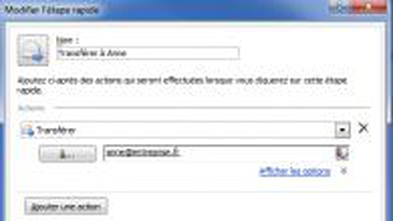 Créer un raccourci clavier
